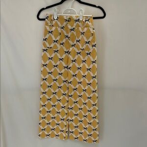 Mauve by Anthropology Yellow Patterned Women's Pants